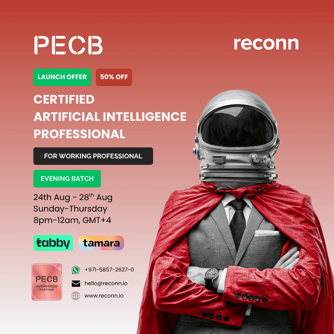 Master real-world AI with PECB Certified Artificial Intelligence Professional CAIP. 100% Live Online Virtual Classroom, exam included. Guaranteed to Run.