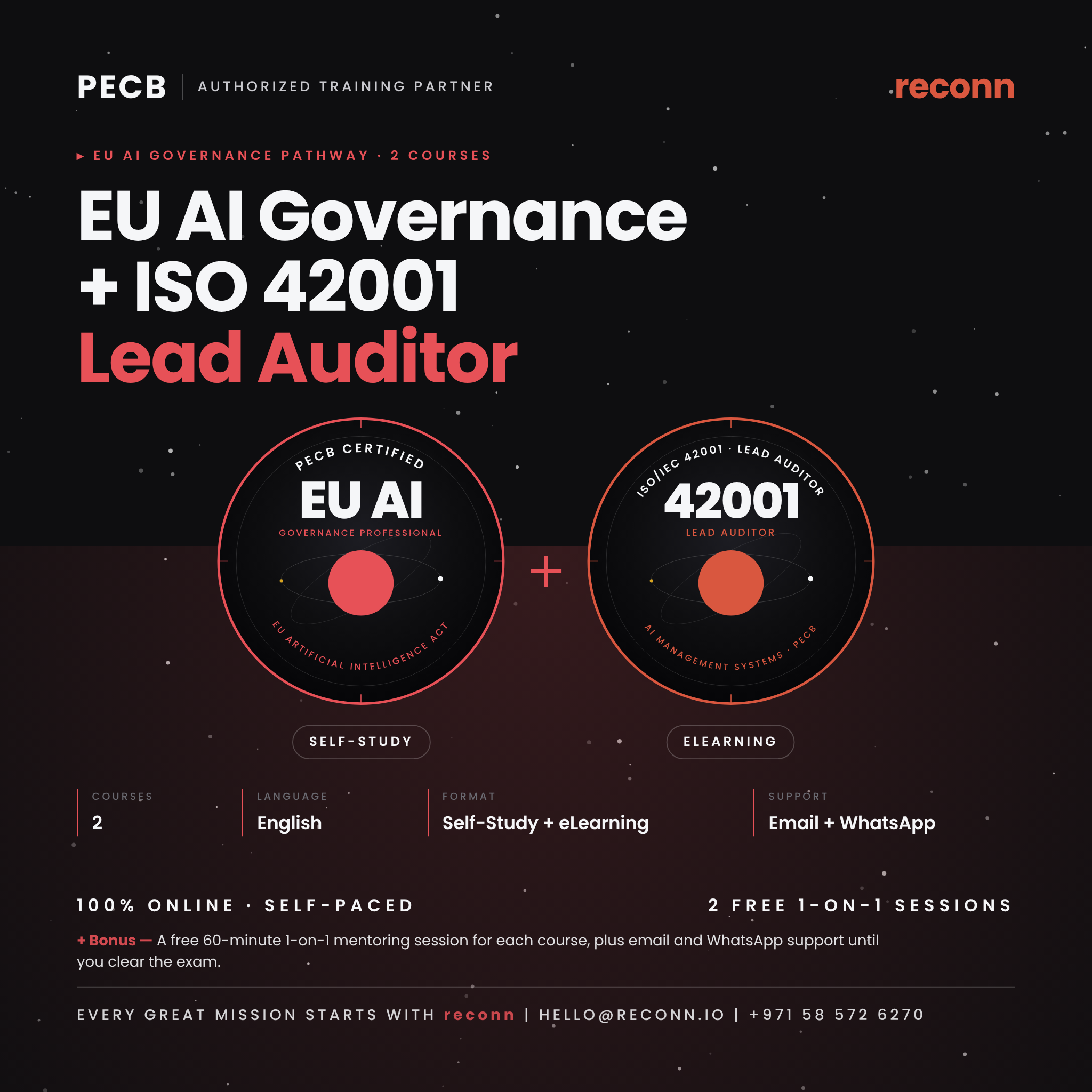 PECB EU AI Governance Professional online certification course by reconn