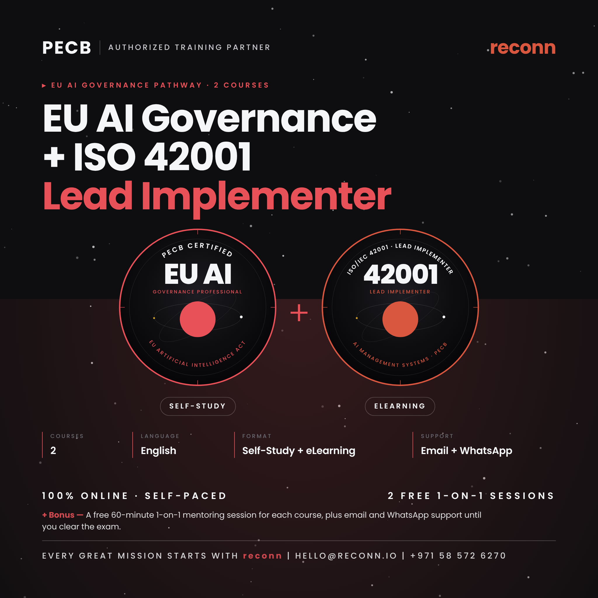 PECB EU AI Governance Professional online certification course by reconn