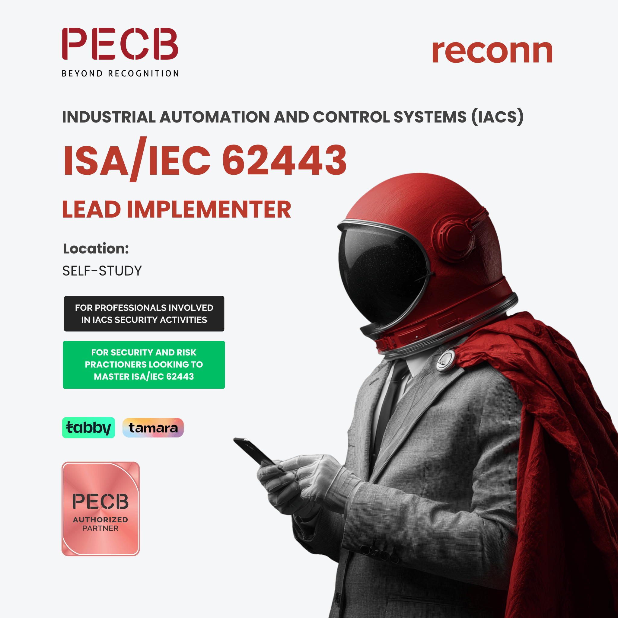PECB ISA/IEC 62443 Lead Implementer certification training – self-study course for IACS security professionals
