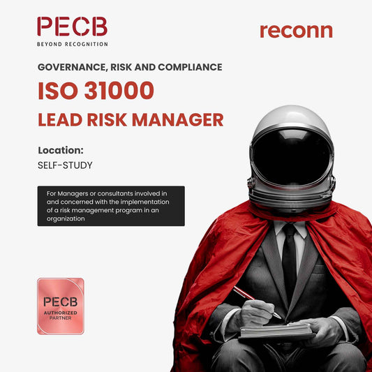 PECB-ISO-31000-Lead-Risk-Manager certification. 100% onine. 2x exam vouchers included