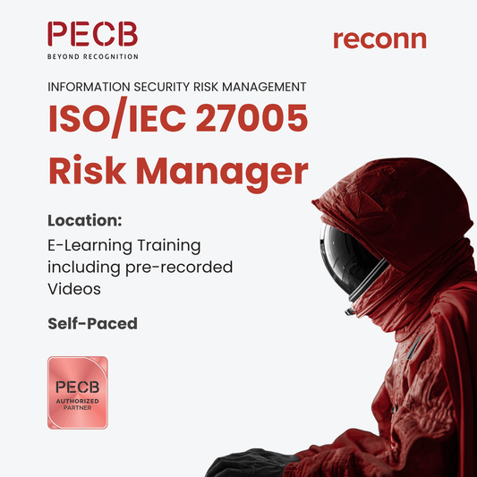 PECB ISO/IEC 27005 Risk Manager eLearning Certification – Learn how to assess, manage, and treat information security risks based on ISO 27005 framework.