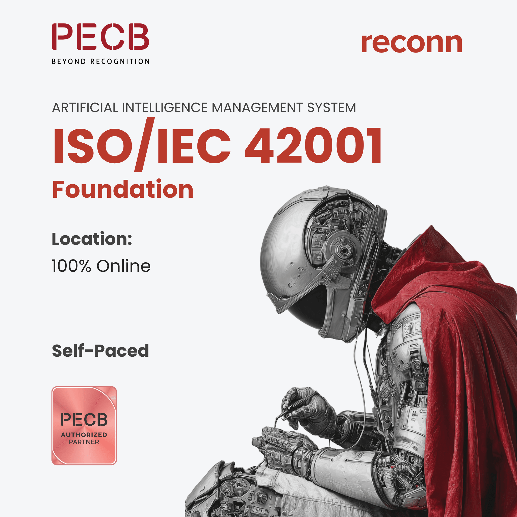 PECB ISO 42001 Foundation  Online Certification – Understand the fundamentals of AI management systems, governance, ethical AI, and compliance in artificial intelligence.