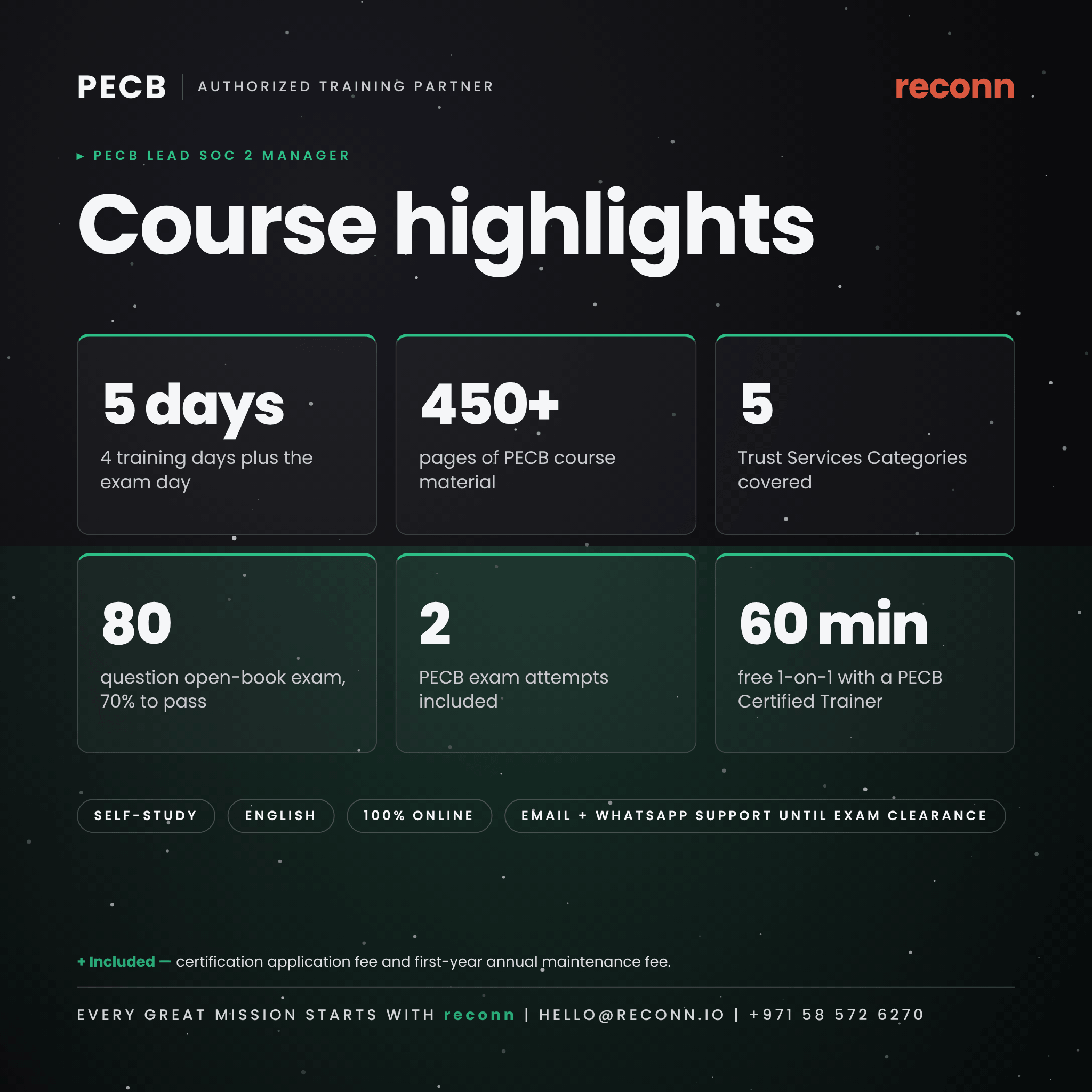 PECB Lead SOC 2 Manager Certification: Self-Study with Free 1-on-1 Mentoring