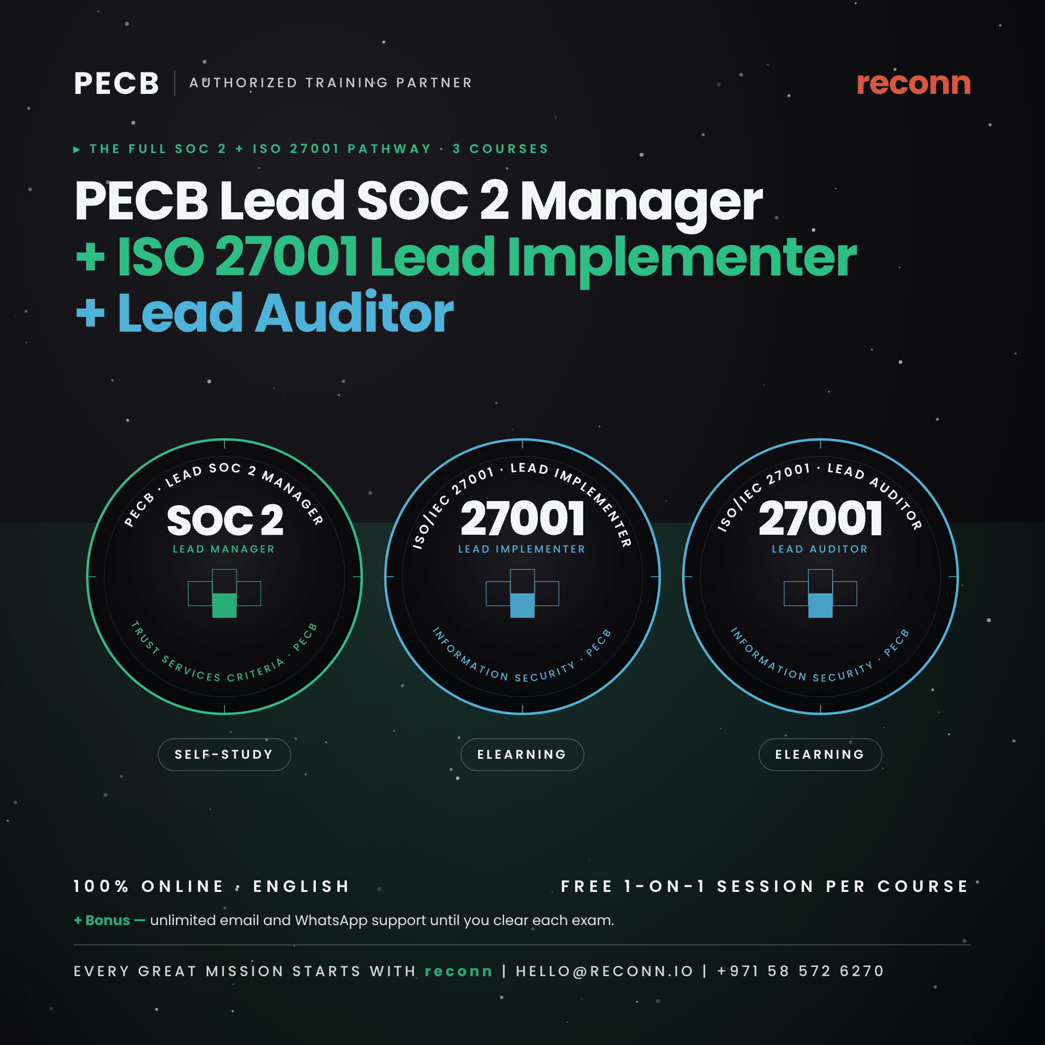 PECB Lead SOC 2 Manager Certification: Self-Study with Free 1-on-1 Mentoring