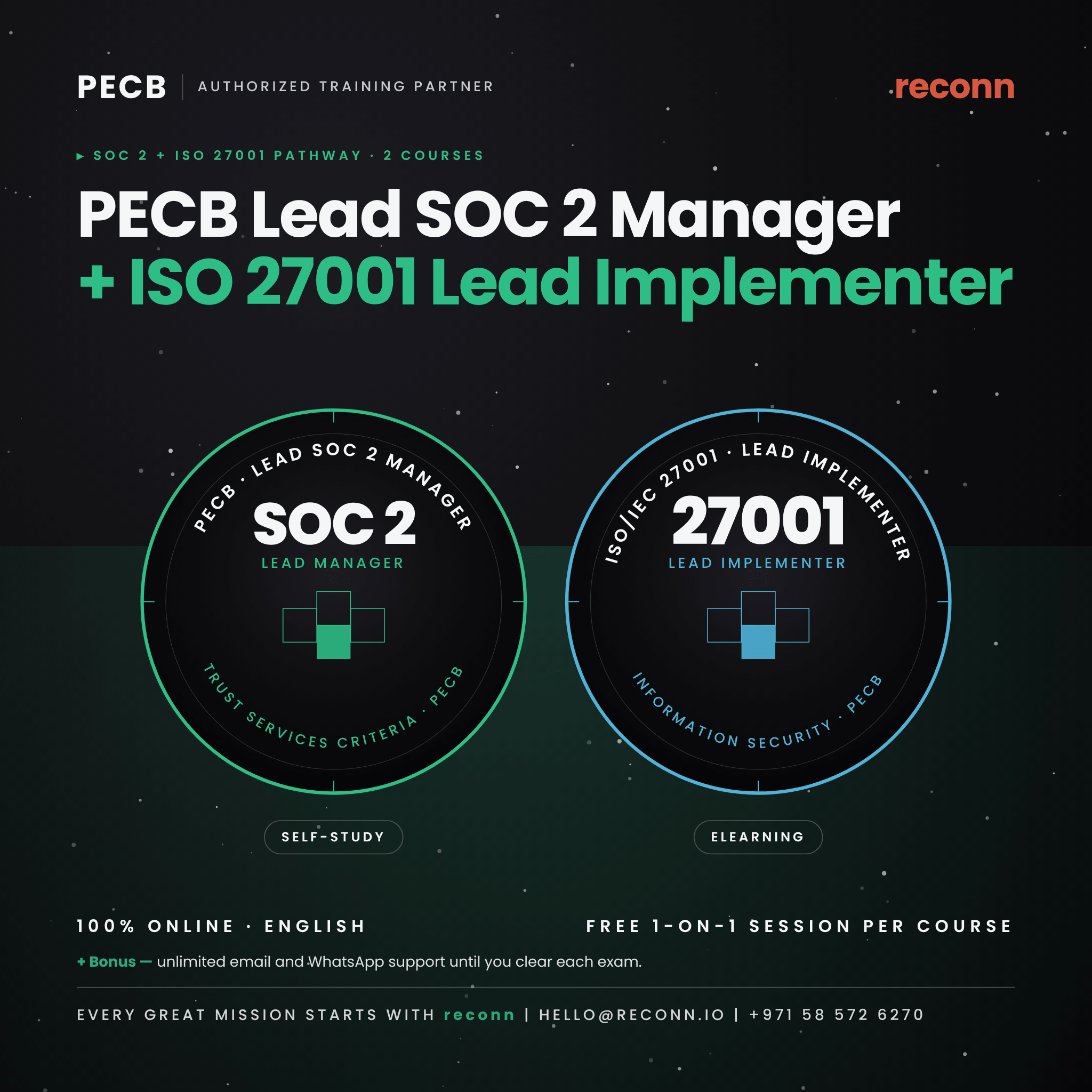 PECB Lead SOC 2 Manager Certification: Self-Study with Free 1-on-1 Mentoring