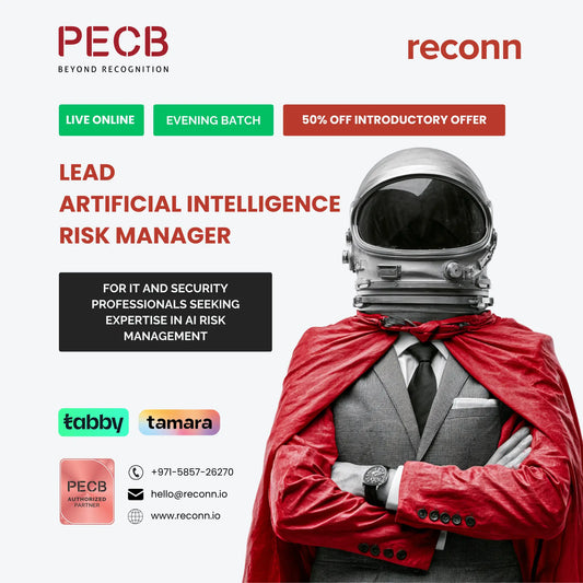PECB Certified Lead AI Risk Manager training and certification course for AI risk governance, compliance, and responsible AI